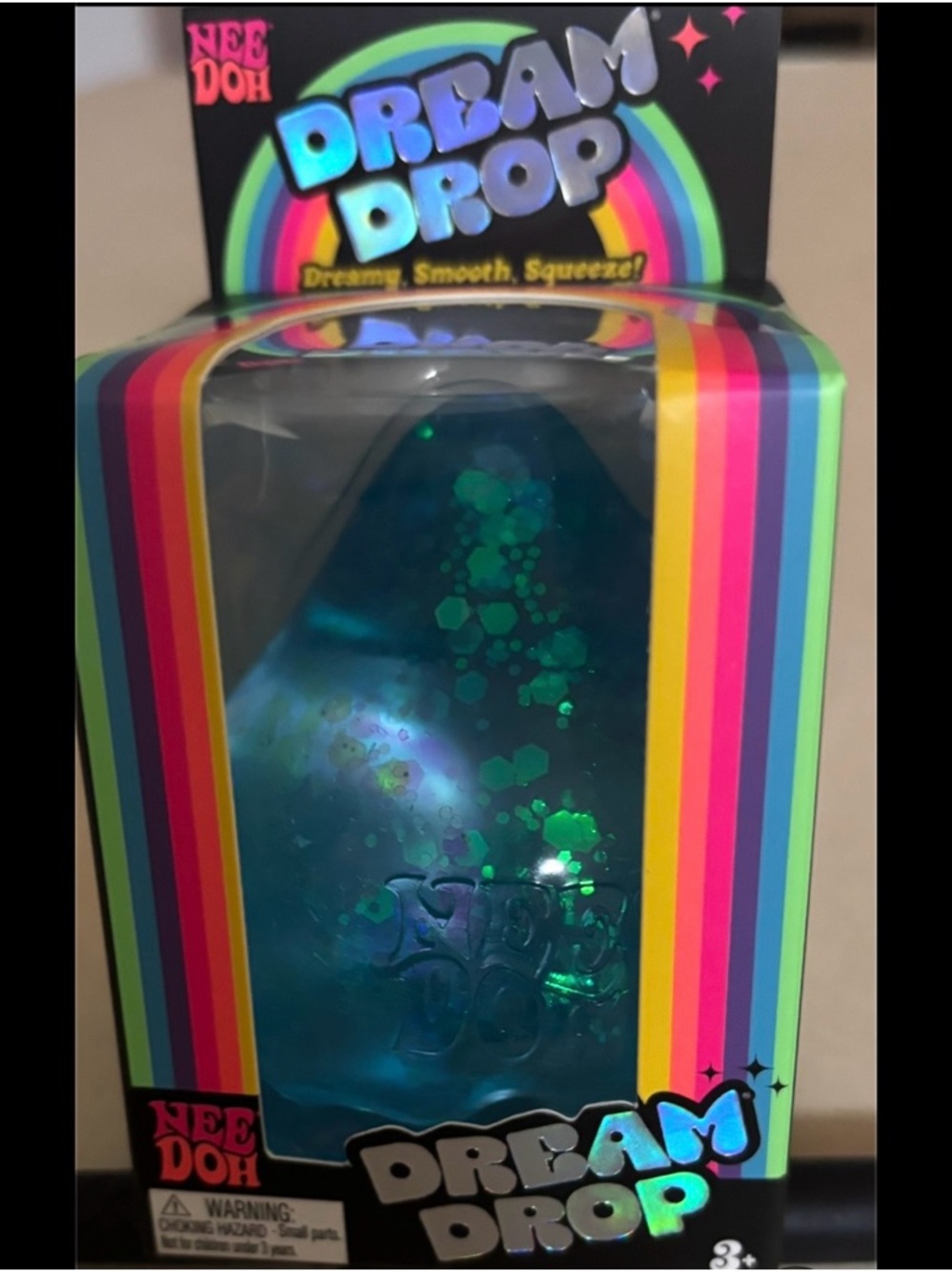 NEW!! Needoh Blue Glitter Dream Drop